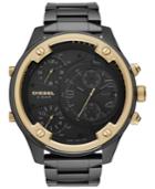 Diesel Men's Chronograph Boltdown Black Stainless Steel Bracelet Watch 56mm