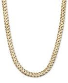 14k Gold Necklace, 18 Circle Braided