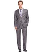 Calvin Klein Grey Sharkskin Slim-fit Suit