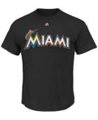 Majestic Men's Miami Marlins Team Wordmark T-shirt