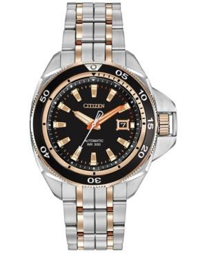 Citizen Men's Automatic Grand Touring Eco-drive Two-tone Stainless Steel Bracelet Watch 45mm Nb1036-50e
