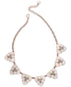 Charter Club Rose Gold-tone Crystal & Stone Cluster Statement Necklace, 17 + 2 Extender, Created For Macy's