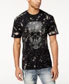 Reason Men's Memento Splatter-print Rhinestone T-shirt
