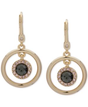 Ivanka Trump Gold-tone Crystal & Stone Orbital Drop Earrings