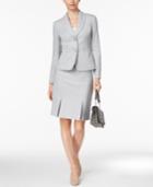 Le Suit Chevron-print Skirt Suit