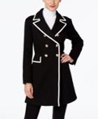 Inc International Concepts Petite Piped Double-breasted Coat, Only At Macy's