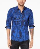 Versace Men's Kaleidoscope Graphic-print Shirt