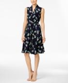 Charter Club Petite Printed Belted Shirtdress, Only At Macy's