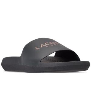 Lacoste Women's Croco Slide Paris Slide Sandals From Finish Line