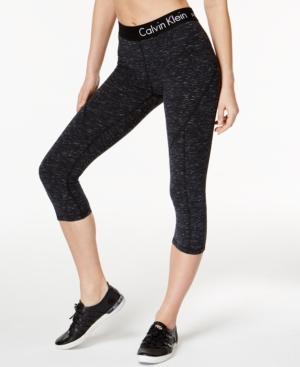 Calvin Klein Performance Heathered Cropped Leggings