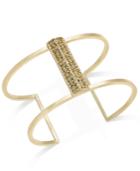Inc International Concepts Gold-tone Pave Openwork Cuff Bracelet, Only At Macy's