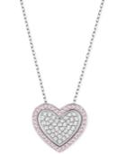 Swarovski Cupid Rhodium-tone Crystal Heart Pendant Necklace