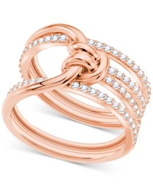 Swarovski Crystal Knot Multi-row Ring