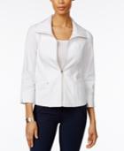 Jm Collection Zip-front Jacket, Created For Macy's