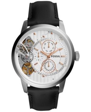 Fossil Men's Townsman Black Leather Strap Watch 44mm Me1164