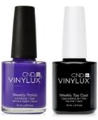 Creative Nail Design Vinylux Video Violet Nail Polish & Top Coat (two Items), 0.5-oz, From Purebeauty Salon & Spa