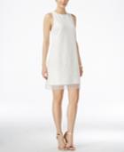 Betsey Johnson White Floral Sheer Shift Dress