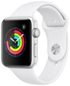 Apple Watch Series 3 Gps, 42mm Silver Aluminum Case With White Sport Band