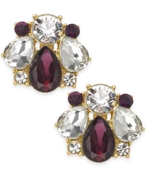 Charter Club Clear & Colored Crystal Stud Earrings, Only At Macy's