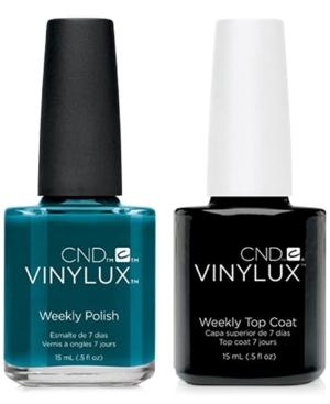 Creative Nail Design Vinylux Splash Of Teal Nail Polish & Top Coat (two Items), 0.5-oz, From Purebeauty Salon & Spa
