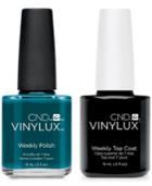 Creative Nail Design Vinylux Splash Of Teal Nail Polish & Top Coat (two Items), 0.5-oz, From Purebeauty Salon & Spa