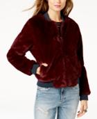 Guess Jolene Faux-fur Bomber Jacket