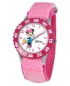 Disney Watch, Kid's Minnie Mouse Time Teacher Pink Strap 31mm W000024