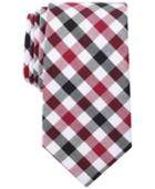 Bar Iii Men's Cottica Gingham Skinny Tie, Created For Macy's