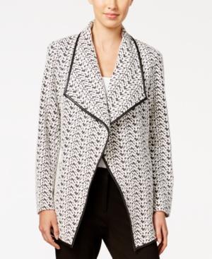 Calvin Klein Printed Open-front Jacket