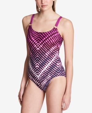 Calvin Klein Starbust Printed One-piece Swimsuit,a Macy's Exclusive Style Women's Swimsuit