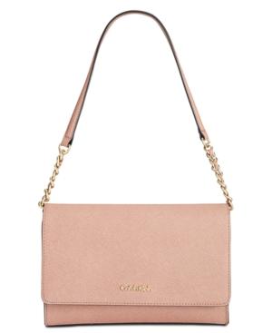 Calvin Klein Saffiano Leather Demi Satchel
