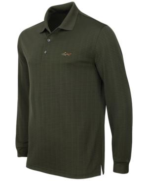 Greg Norman For Tasso Elba Men's Striped Long-sleeve Polo, Only At Macy's