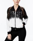 Yyigal Lace-inset Bomber Jacket, A Macy's Exclusive