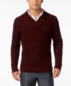 Alfani Men's Textured Shawl-collar Sweater, Only At Macy's