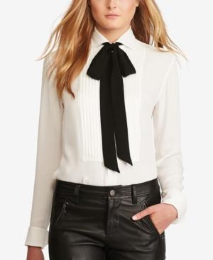 Polo Ralph Lauren Pleated Silk Shirt
