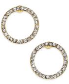Inc International Concepts Gold-tone Pave Open Circle Earrings, Only At Macy's