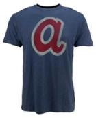 '47 Brand Men's Atlanta Braves Scrum Coop Logo T-shirt
