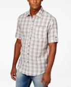 Sean John Men's Textured Windowpane Short-sleeve Shirt