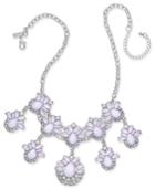 Inc International Concepts Silver-tone Stone & Crystal Statement Necklace, 18 + 3 Extender, Created For Macy's
