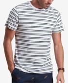 Barbour Men's Duxford White Stripe T-shirt