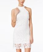 Crystal Doll Juniors' Lace Bodycon Dress