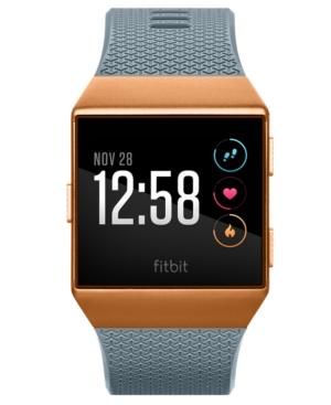Fitbit Unisex Ionic Slate Blue Elastomer Strap Smart Watch 35x32mm