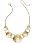 Inc International Concepts Hammered Disc Statement Necklace, Only At Macy's