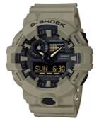 G-shock Men's Analog-digital Beige Resin Strap Watch 53mm