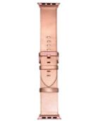 Voguestrap Smart Buddie Platinum Pink Metallic Leather Strap For 38mm Apple Watch