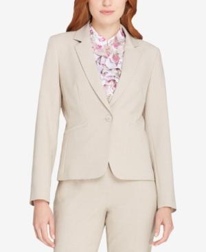 Tahari Asl One-button Bi-stretch Blazer