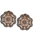 Le Vian Red Carpet Diamond Flower Stud Earrings (1-5/8 Ct. T.w.) In 14k Rose Gold
