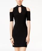 Jump Juniors' Mock-neck Cold-shoulder Dress