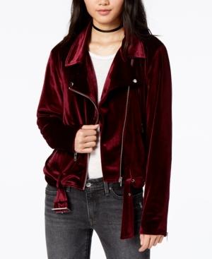 Minkpink Velvet Moto Jacket