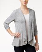 Style & Co Petite Lace-back Draped Cardigan, Only At Macy's